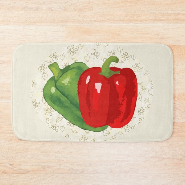 Item preview, Fun Red and Green Bell Peppers Dots Pattern designed and sold by TackyTime.