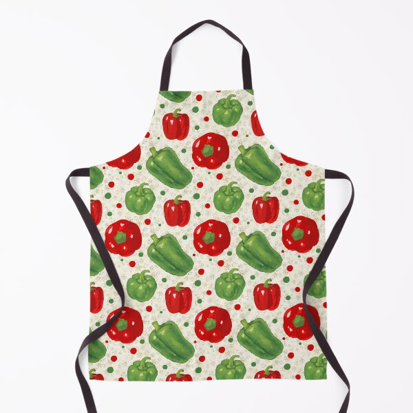 Item preview, Fun Red and Green Bell Peppers Dots Pattern designed and sold by TackyTime.