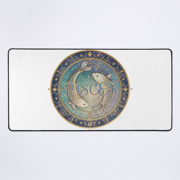 Item preview, Elegant Art Deco Pisces Zodiac Sign Astrology Celestial Fish Art designed and sold by AQUILAKREO.