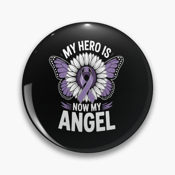 Item preview, My Hero is Now My Angel Pancreatic Cancer Awareness designed and sold by Moxizz.