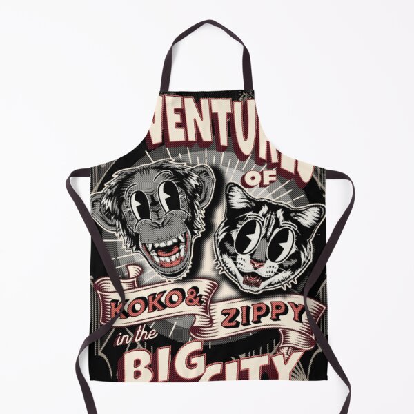 Item preview, Wackadoodle Toons Koko and Zippy In The Big City Art Print designed and sold by GenZFashion000.