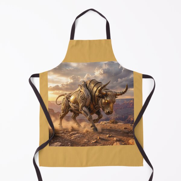 Item preview, Driftwood and Brass Art Nouveau Charging Bull designed and sold by Tridentulus.