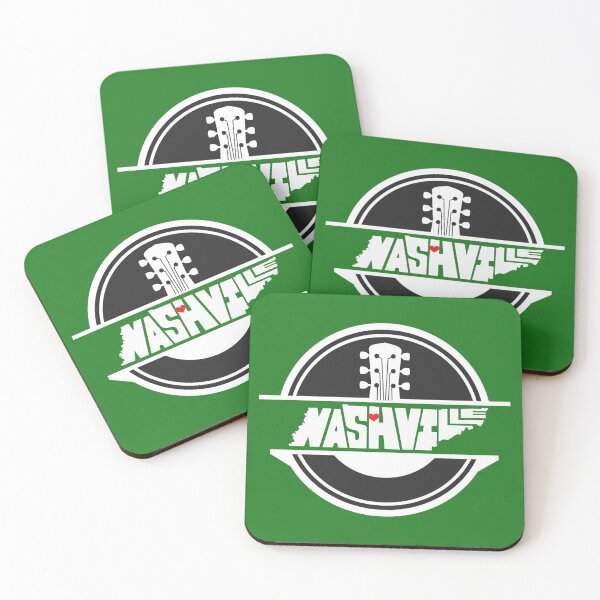 Item preview, Nashville Tennessee State Pride with Guitar & Heart Graphic designed and sold by statecrafted.