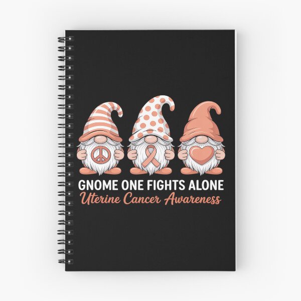 Item preview, Uterine Cancer Awareness Month Peach Ribbon Gnomies Support designed and sold by RonnasJackson.