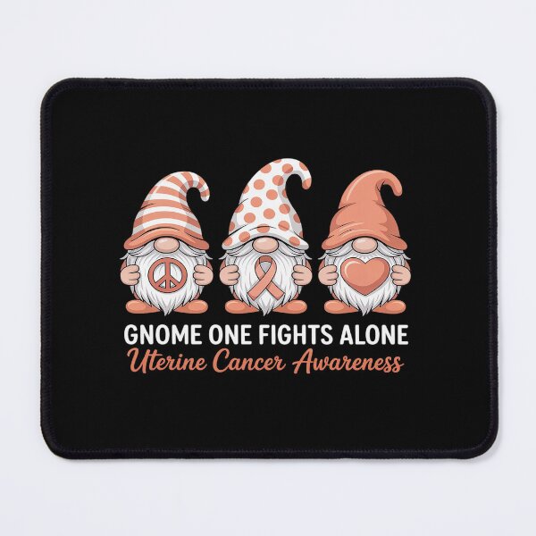Item preview, Uterine Cancer Awareness Month Peach Ribbon Gnomies Support designed and sold by RonnasJackson.