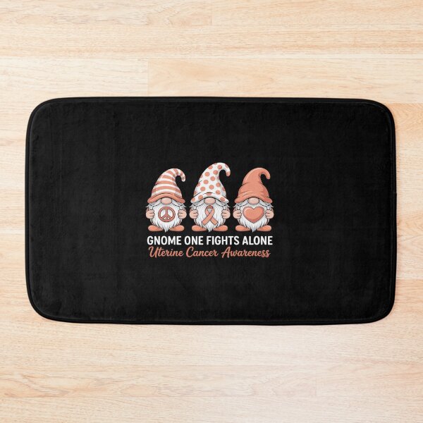 Item preview, Uterine Cancer Awareness Month Peach Ribbon Gnomies Support designed and sold by RonnasJackson.