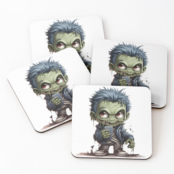 Item preview, Cute Zombie Addicted to Smartphone Horror designed and sold by LunaPixelStudio.
