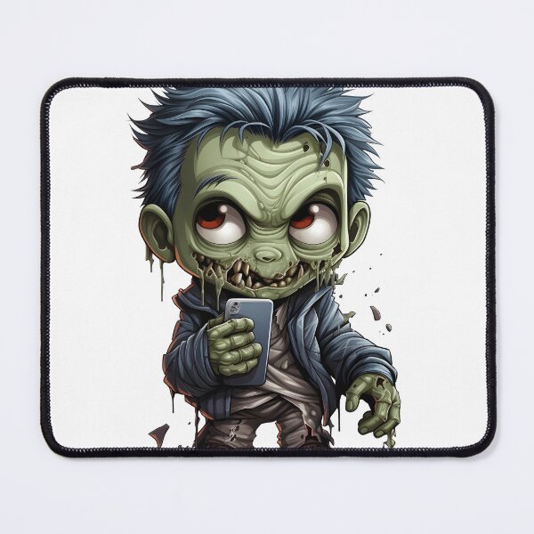 Item preview, Cute Zombie Addicted to Smartphone Horror designed and sold by LunaPixelStudio.