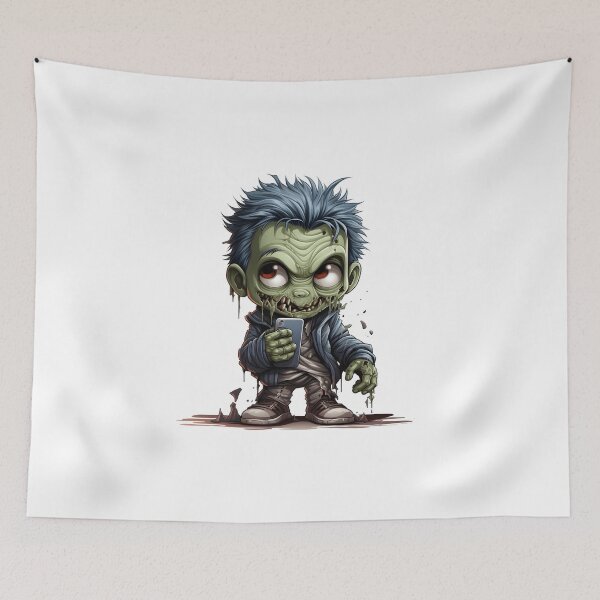 Item preview, Cute Zombie Addicted to Smartphone Horror designed and sold by LunaPixelStudio.