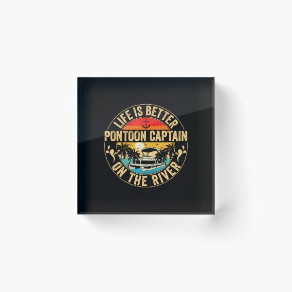 Item preview, Pontoon Captain Life Is Better On The River Vintage Retro designed and sold by odemsysyobst.