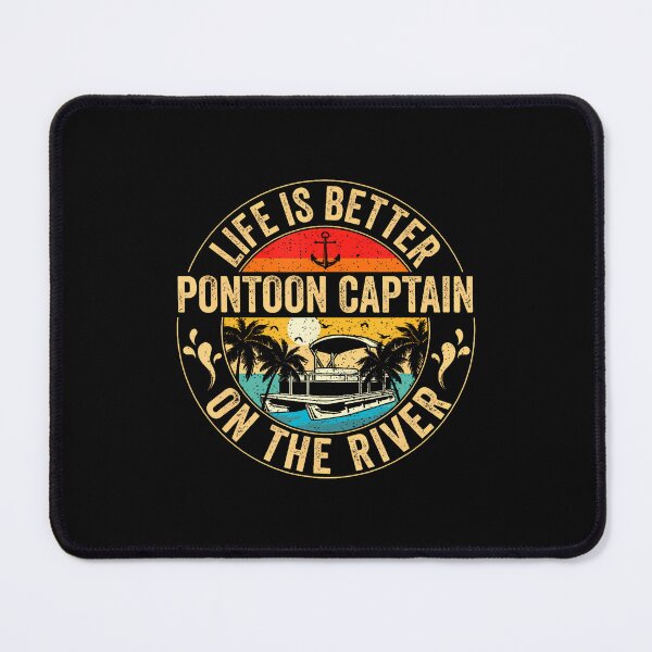 Item preview, Pontoon Captain Life Is Better On The River Vintage Retro designed and sold by odemsysyobst.