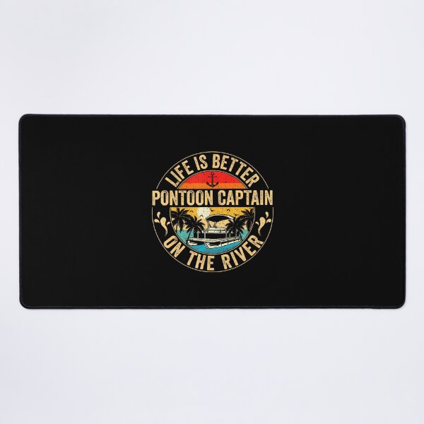Item preview, Pontoon Captain Life Is Better On The River Vintage Retro designed and sold by odemsysyobst.
