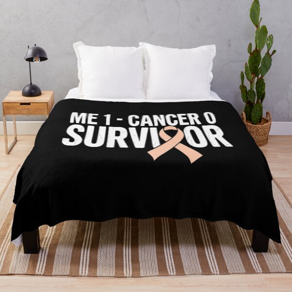 Item preview, Uterine Cancer Awareness Peach Ribbon Survivor Remission designed and sold by RonnasJackson.