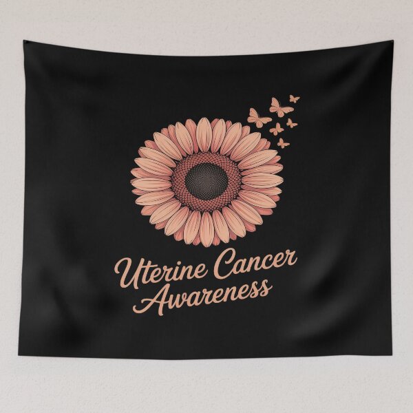 Item preview, Uterine Cancer Awareness Sunflower Peachy designed and sold by RonnasJackson.