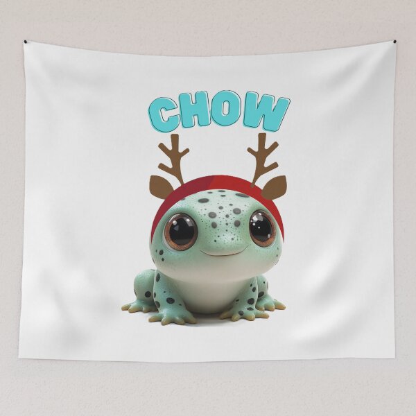 Item preview, CUTE FROG WITH ANTLERS designed and sold by MYTHICAL ME.