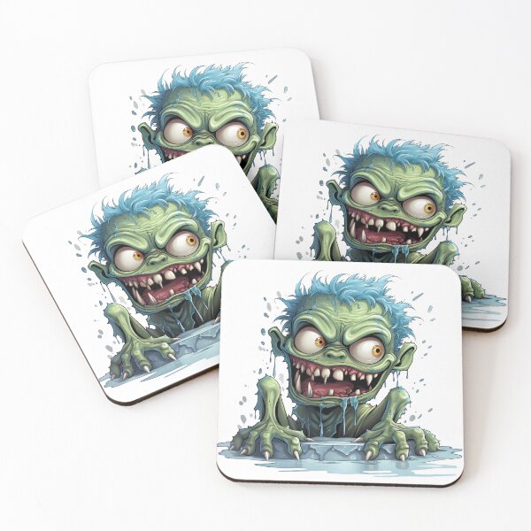Item preview, Cute Zombie Monster Emerging From Slime designed and sold by LunaPixelStudio.