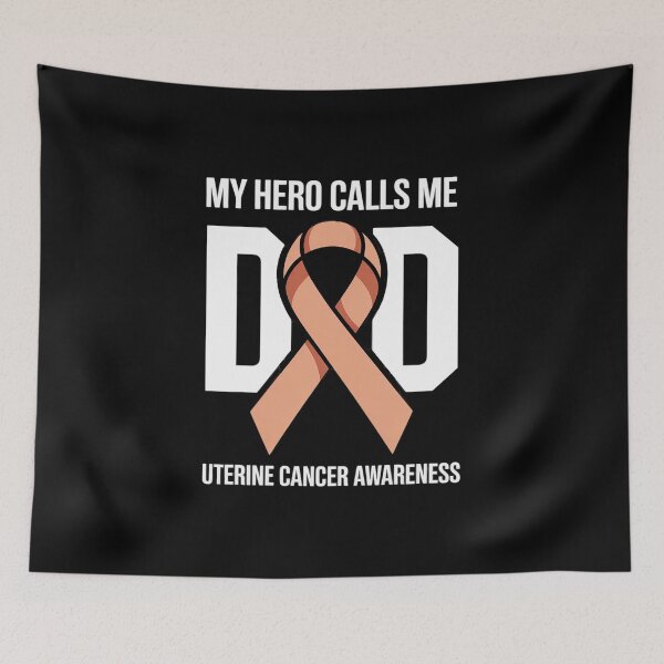 Item preview, Uterine Cancer Awareness Survivor Ribbon Men Dad designed and sold by RonnasJackson.