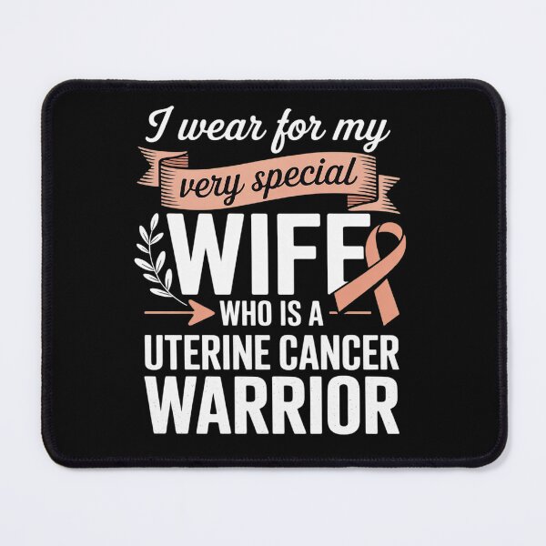Item preview, Uterine Cancer Awareness TShirt Support Wife Walk Run Cure designed and sold by RonnasJackson.