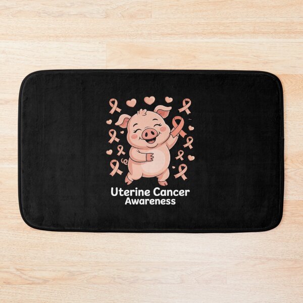 Item preview, Uterine Cancer Awareness Uterus Endometrial Pig designed and sold by RonnasJackson.
