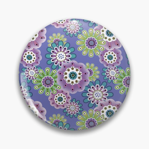 Item preview, Colorful rustic floral pattern retro designed and sold by fuzzyfox.