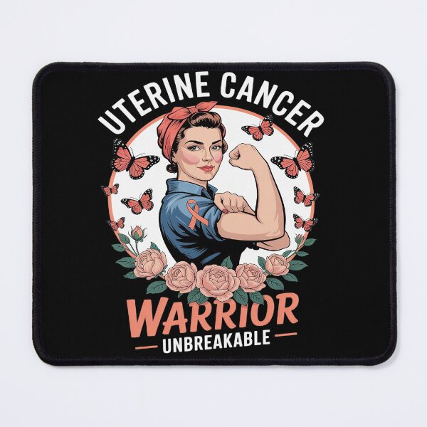 Item preview, Uterine Cancer Awareness Warrior Unbreakable Strong Woman designed and sold by RonnasJackson.