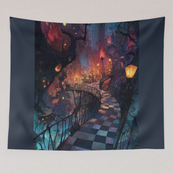 Item preview, Lanterns Along the Twisting Path designed and sold by ArgentoArt.