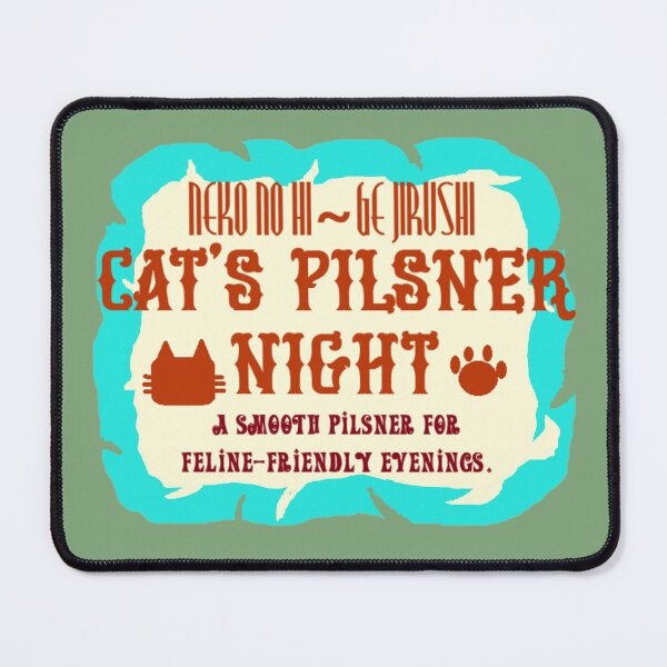 Item preview, Neko no Hige Pilsner – Japanese Cat Beer Label Style Art designed and sold by nanaronnicoron.