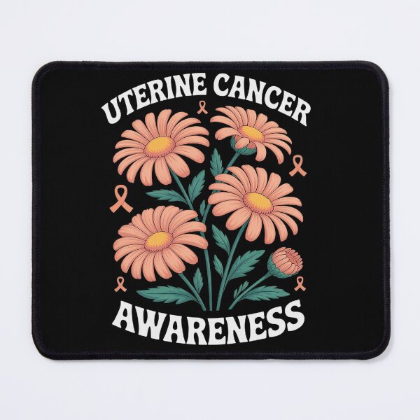 Item preview, Uterine Cancer Peach Boho Flower Art Cancer Awareness designed and sold by RonnasJackson.