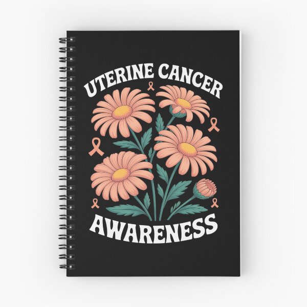 Item preview, Uterine Cancer Peach Boho Flower Art Cancer Awareness designed and sold by RonnasJackson.
