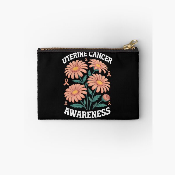 Item preview, Uterine Cancer Peach Boho Flower Art Cancer Awareness designed and sold by RonnasJackson.