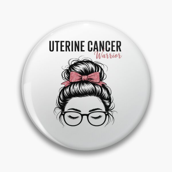 Item preview, Uterine Cancer Warrior Awareness Support Messy Bun for Women designed and sold by RonnasJackson.