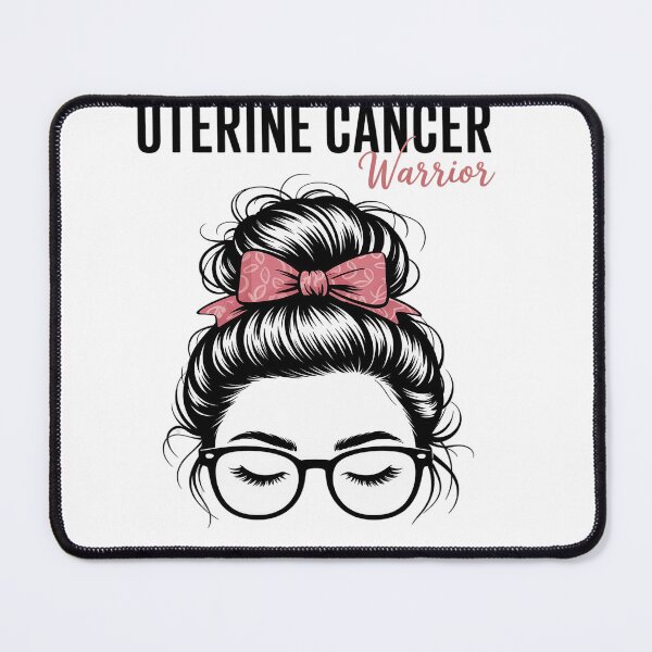 Item preview, Uterine Cancer Warrior Awareness Support Messy Bun for Women designed and sold by RonnasJackson.