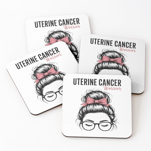 Item preview, Uterine Cancer Warrior Awareness Support Messy Bun for Women designed and sold by RonnasJackson.