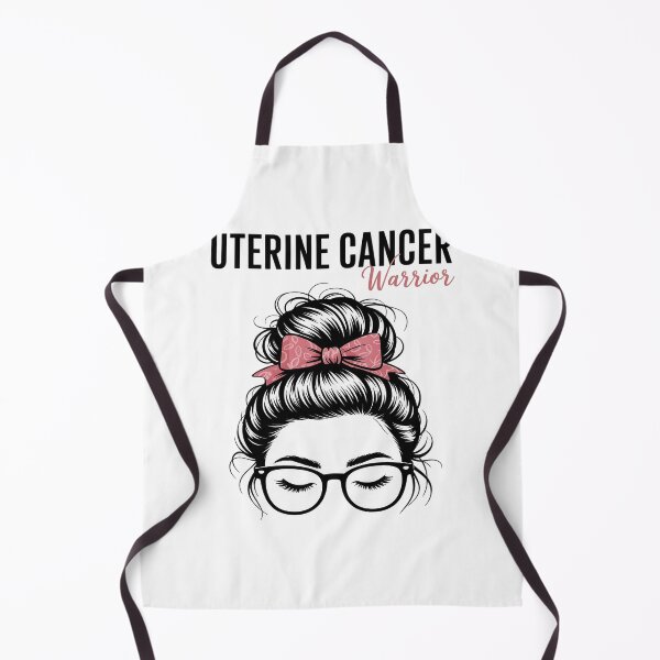 Item preview, Uterine Cancer Warrior Awareness Support Messy Bun for Women designed and sold by RonnasJackson.