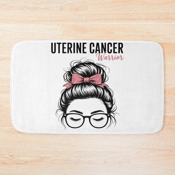Item preview, Uterine Cancer Warrior Awareness Support Messy Bun for Women designed and sold by RonnasJackson.