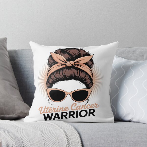 Item preview, Uterine Cancer Warrior Messy Endometrial Cancer Awareness  designed and sold by RonnasJackson.