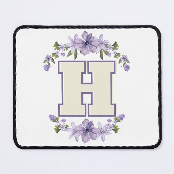 Item preview, Letter H Monogram with Flowers – Elegant Floral Initial Design designed and sold by OmikronStore.