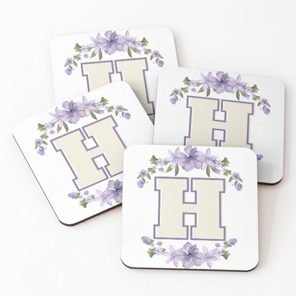 Item preview, Letter H Monogram with Flowers – Elegant Floral Initial Design designed and sold by OmikronStore.