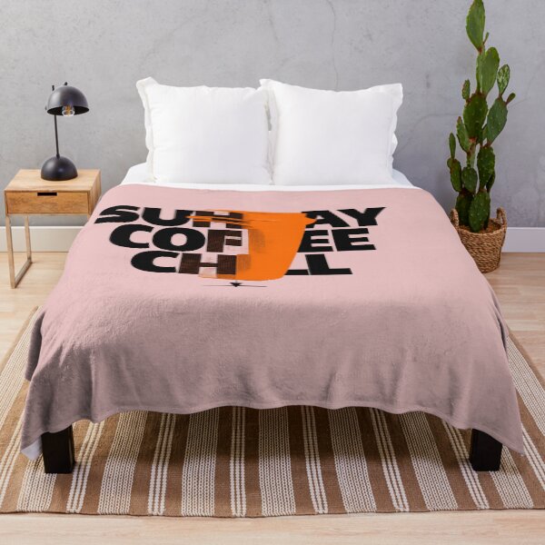 Item preview, Sunday Coffee Chill – Minimal Coffee Quote Typography Design designed and sold by RevieusaR.