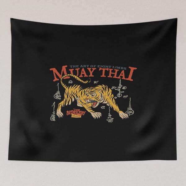 Item preview, Vintage Muay Thai Tiger Tattoo designed and sold by KewaleeTee.