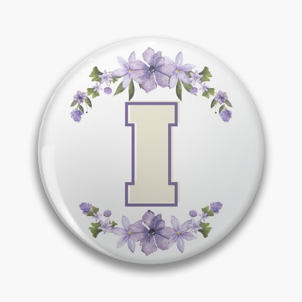 Item preview, Letter I Monogram with Flowers – Elegant Floral Initial Design designed and sold by OmikronStore.