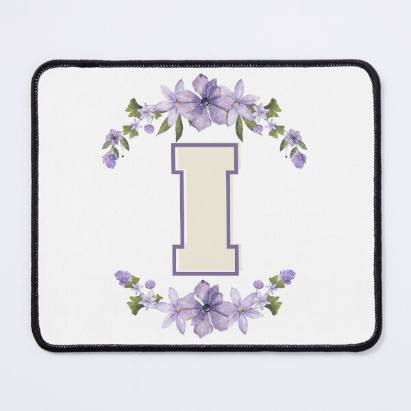 Item preview, Letter I Monogram with Flowers – Elegant Floral Initial Design designed and sold by OmikronStore.