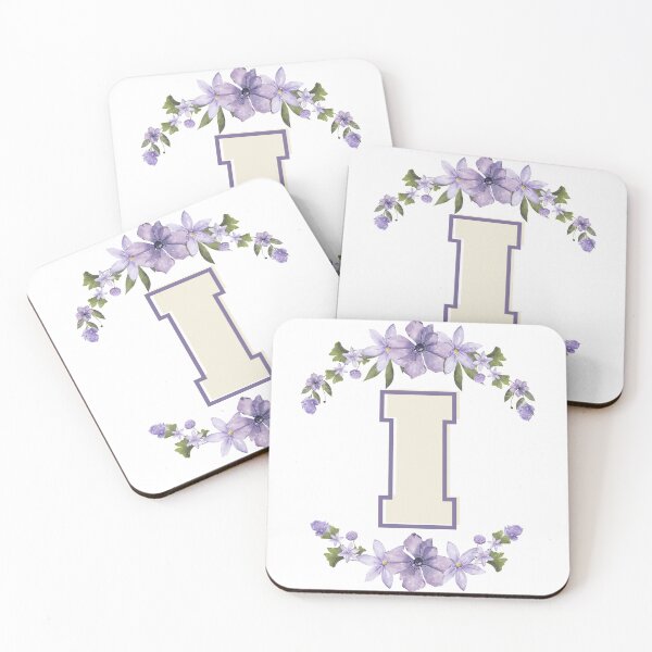 Item preview, Letter I Monogram with Flowers – Elegant Floral Initial Design designed and sold by OmikronStore.