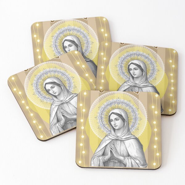 Item preview, Serene Queen - kitsch icon ecclesiastical designed and sold by Little Paper Palace.