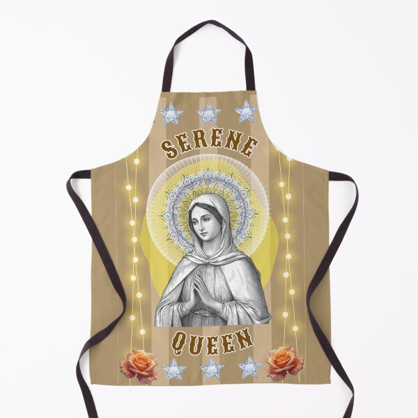 Item preview, Serene Queen - kitsch icon ecclesiastical designed and sold by Little Paper Palace.