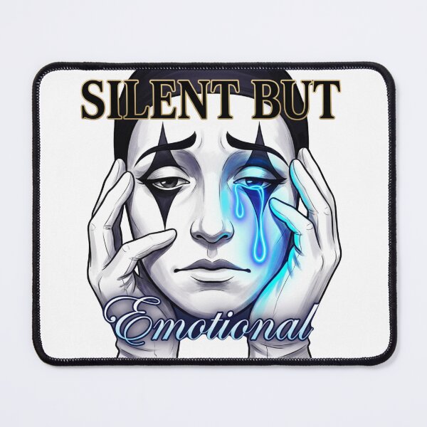 Item preview, Silent But Emotional Mime Artist Aesthetic Neon Tear Shirt designed and sold by HoruxDesign.