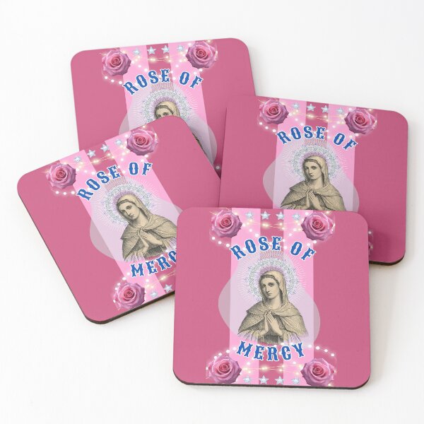 Item preview, Rose of Mercy - kitsch ecclesiastical icon designed and sold by Little Paper Palace.