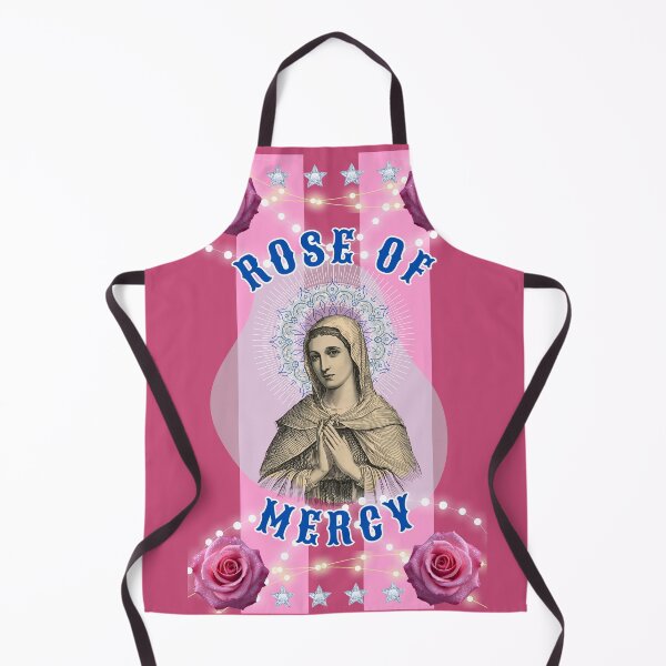 Item preview, Rose of Mercy - kitsch ecclesiastical icon designed and sold by Little Paper Palace.