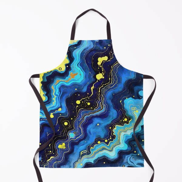 Item preview, Vibrant Swirls of Blue and Gold 7 designed and sold by taiche.