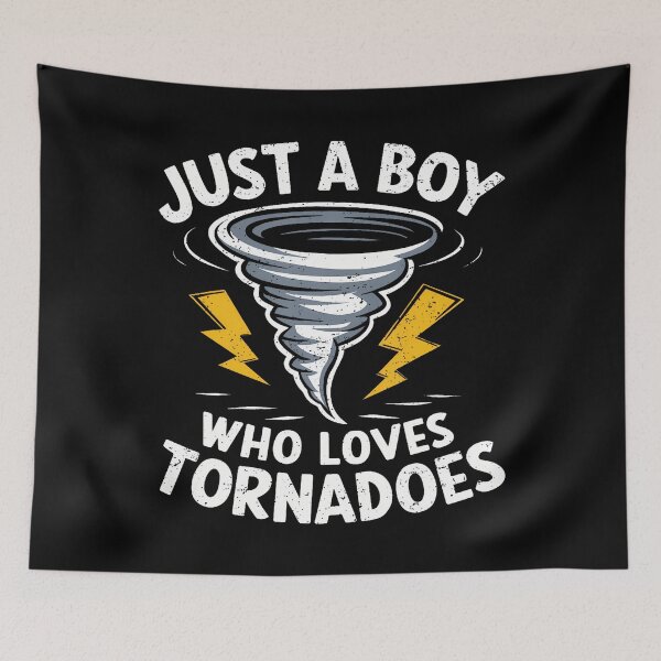 Item preview, Just A Boy Who Loves Tornadoes Boys Storm Hurricane Chaser designed and sold by hattazillsu.